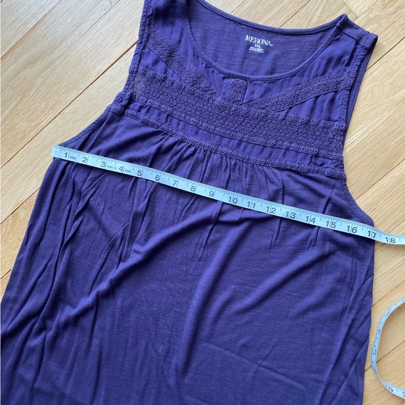 🍂CLEAROUT Purple Lace Embroidered Tank - Picture 8 of 10